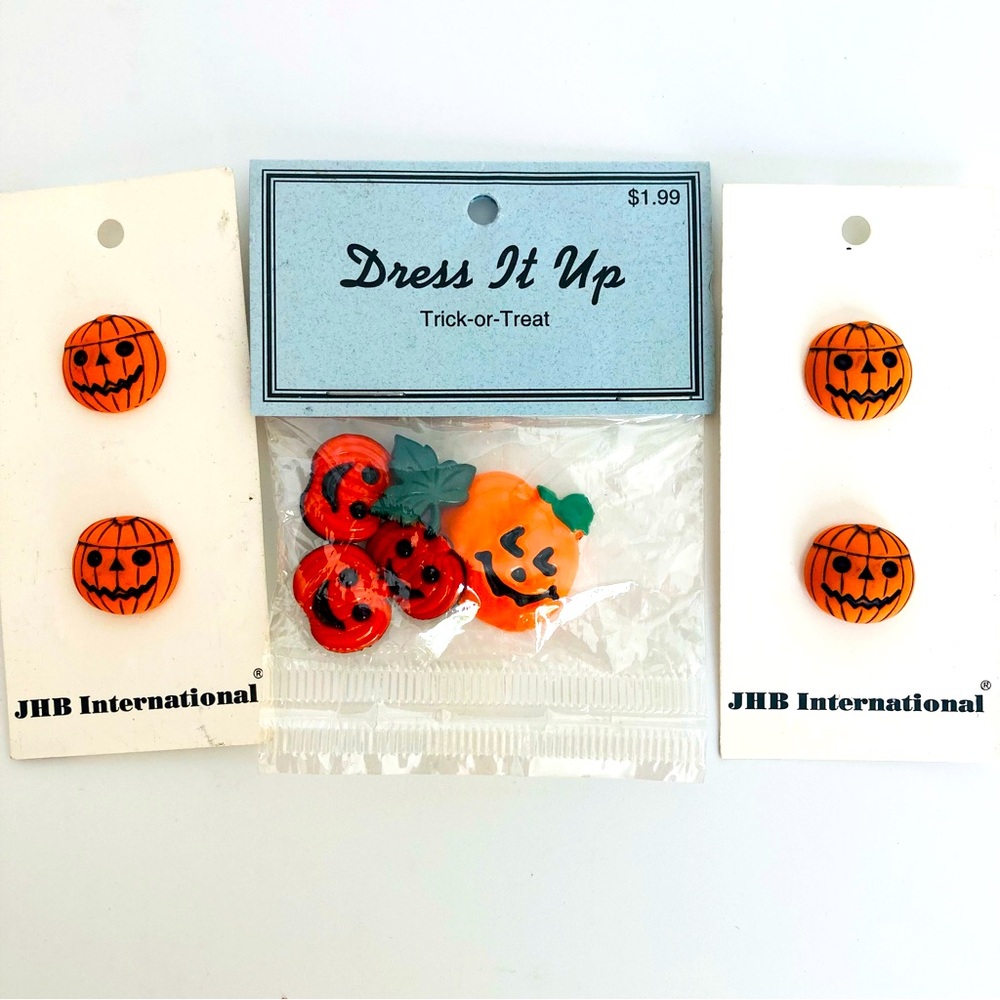 Vintage Pumpkin Buttons